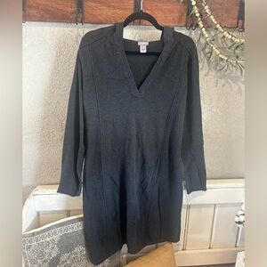 J. Jill Charcoal Long Sleeve hoodie